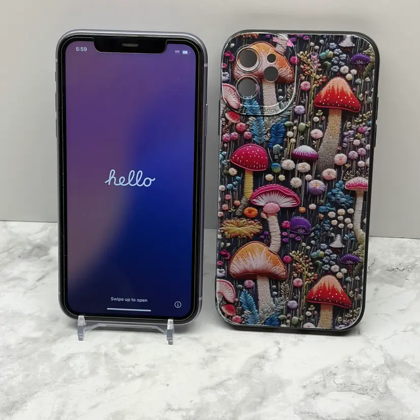 Apple iPhone 11 Purple 64GB Unlocked W/ Case