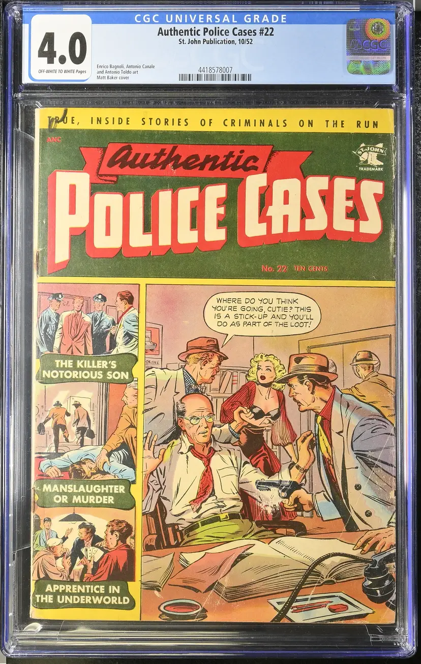 Authentic Police Cases #22 CGC 4.0