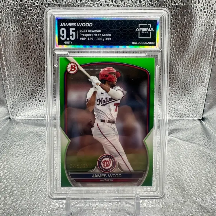 James Wood 2023 Bowman Green /399 Washington Nationals