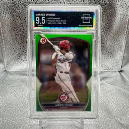 James Wood 2023 Bowman Green /399 Washington Nationals