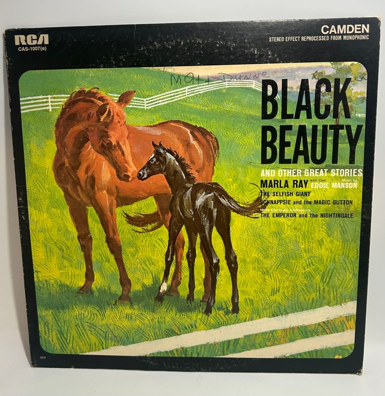 Vintage RCA 'Black Beauty and other great stories' Vinyl LP Record 1960
