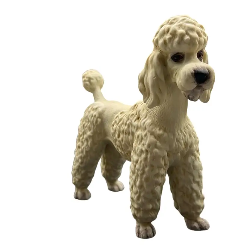 Vintage White Poodle Andrea By Sadek Japan