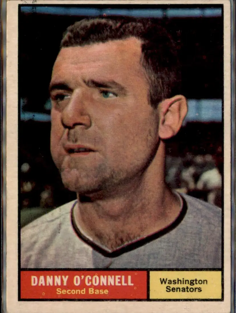 1961 Topps #318 Danny O'Connell - ( ) - Washington Senators