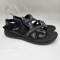 CHACO Z/1 Classic Unisex Kids Blue Black Adjustable Straps Outdoor Sandals Sz 6