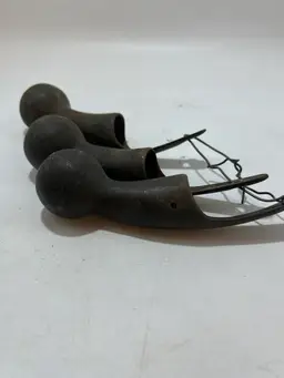 Antique Brass Horse Hame Tops Or Balls- Could Be Used For Furniture Feet, Walking Cane Handles, Etc.