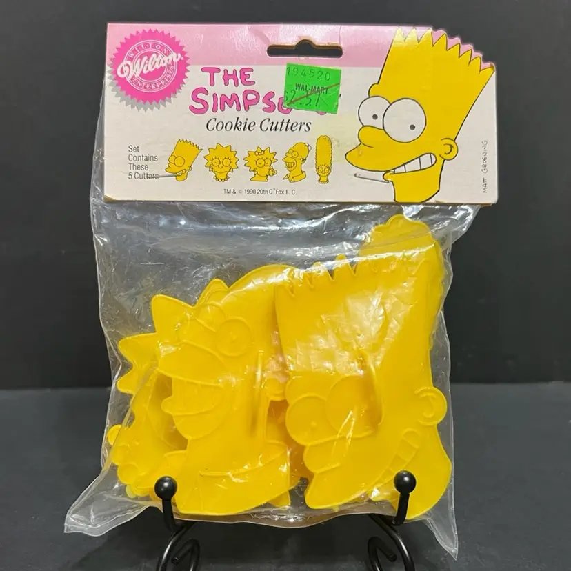 MARKDOWN! Wilton The Simpsons Family Set Of 5 Cookie Cutters 1990 NOS