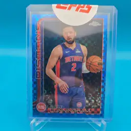 Cade Cunningham 2025-26 Topps Chrome Blue X-fractor Parallel Detroit Pistons