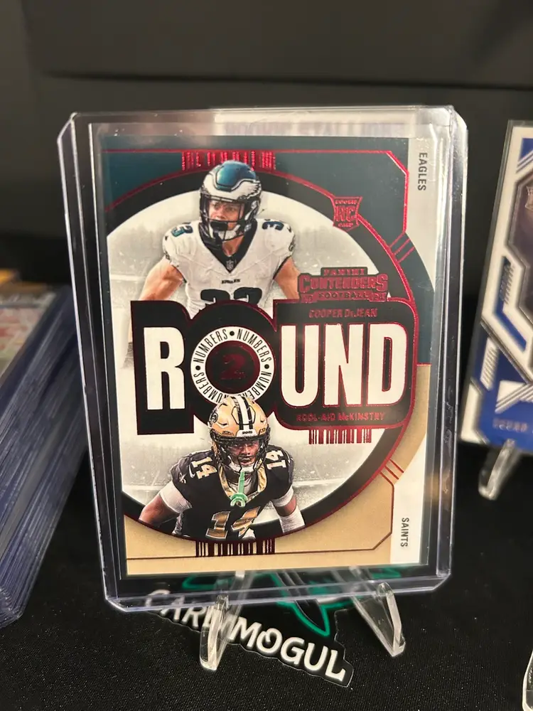 Round Numbers Eagles And Saints Card