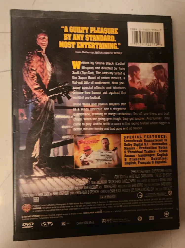 The Last Boy Scout DVD - Action-Packed Thriller