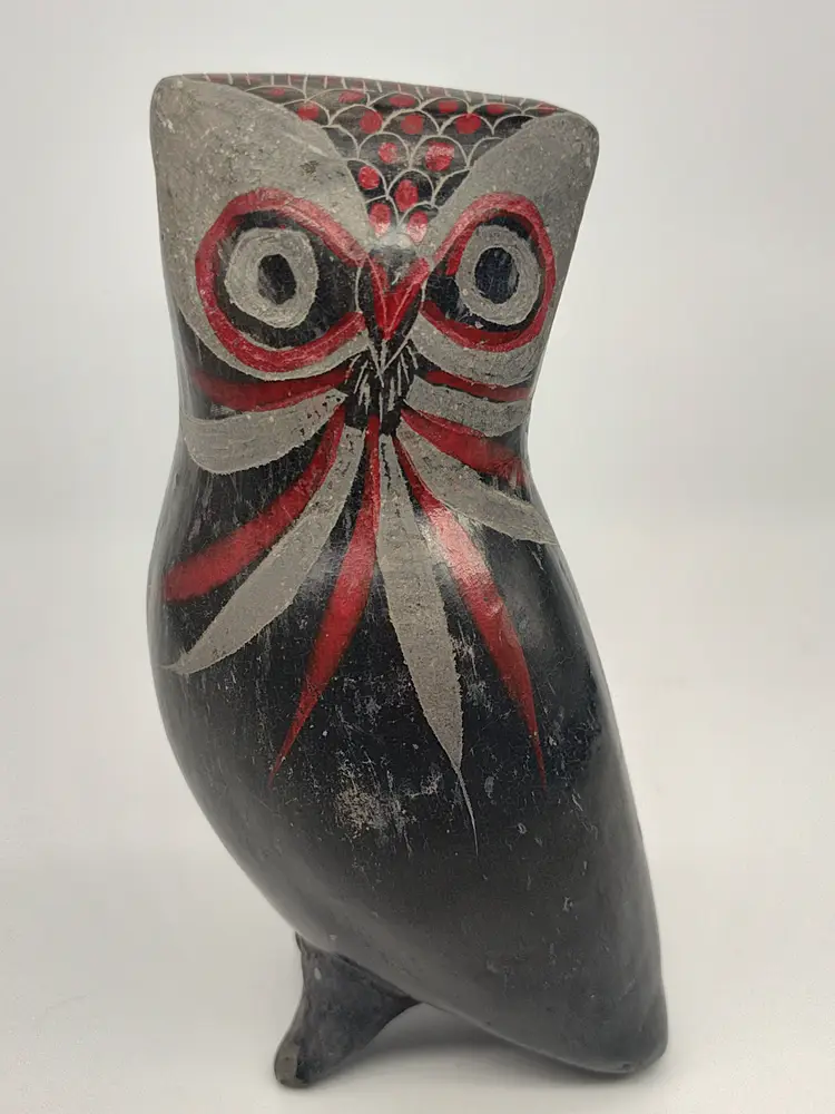 Vtg Tonala Mexican Pottery Owl