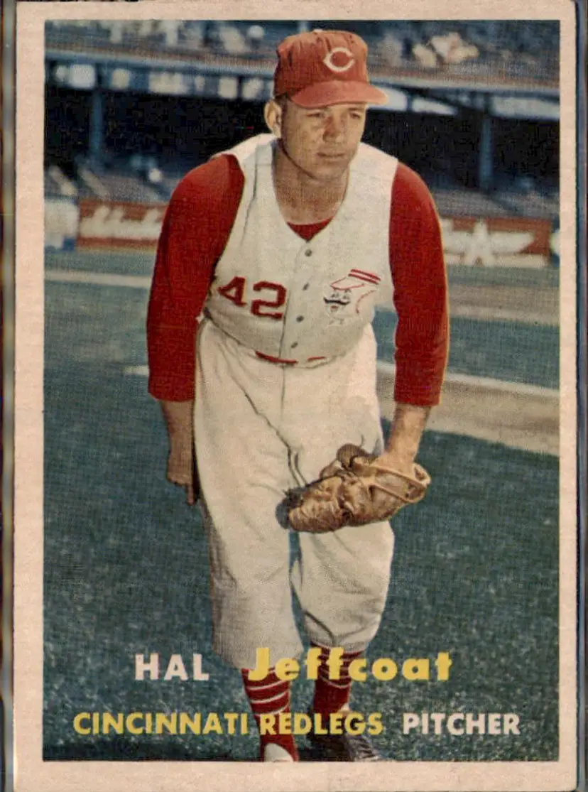 1957 Topps #93 Hal Jeffcoat - ( pk1 ) - Cincinnati Redlegs