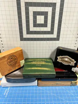 7 Used Cigar Boxes