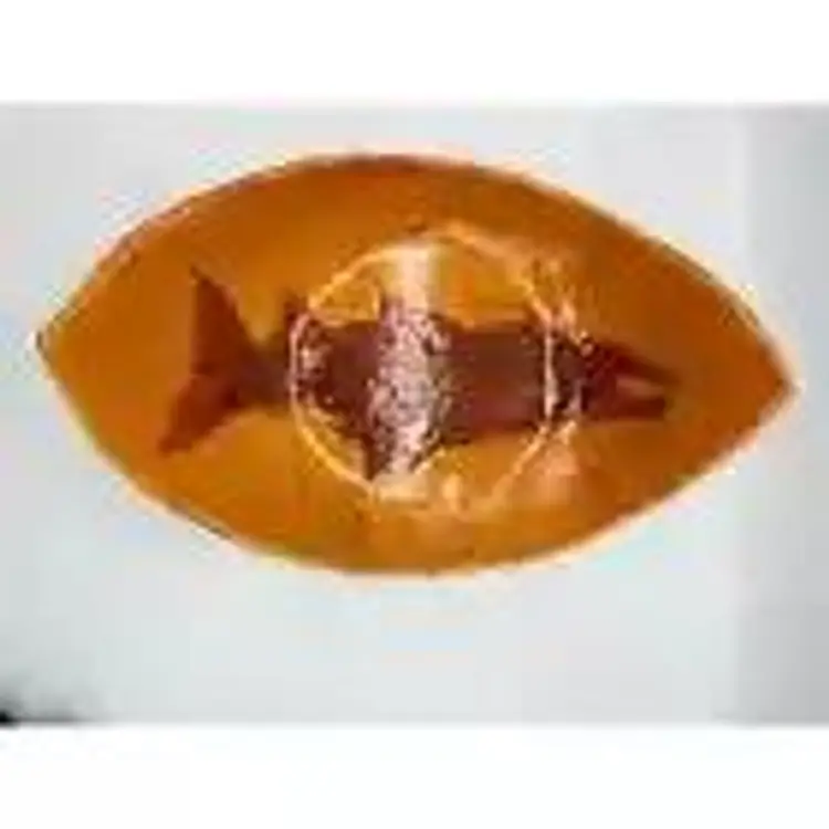 Extraordinary Boat Pottery Platter Centerpiece w/ Sockeye Salmon Redfish Design