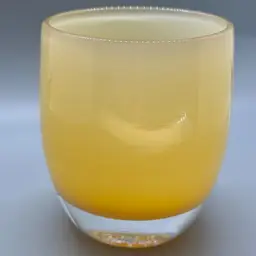 'Comfort' Glassybaby with Triskelion etching. Bring comfort and a relaxing environment to your home with the glow from this handblown votive holder.