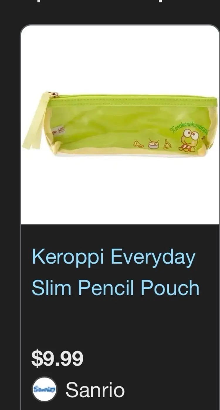 Keroppi Everyday Slim Pouch