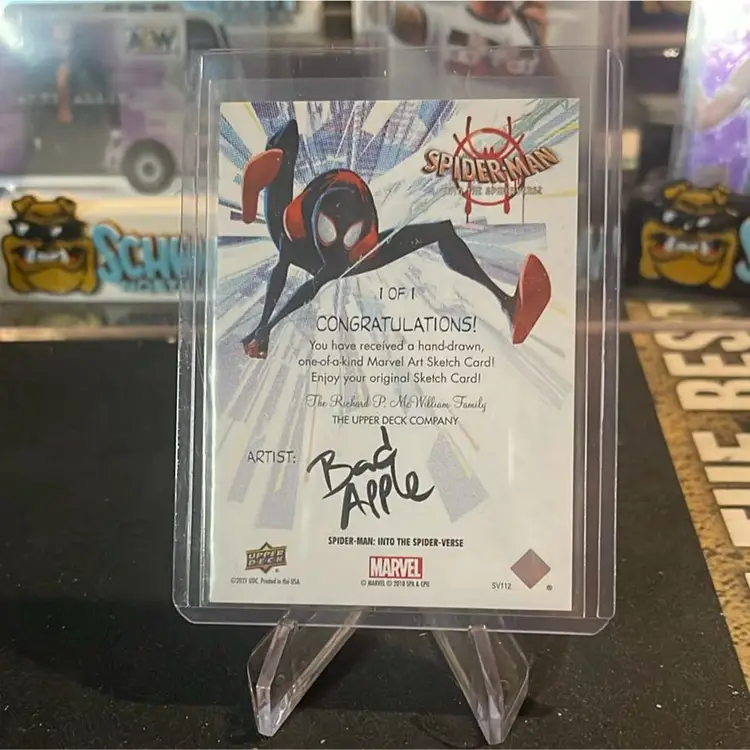 Captain America 1/1 Sketch card By Bad Apple