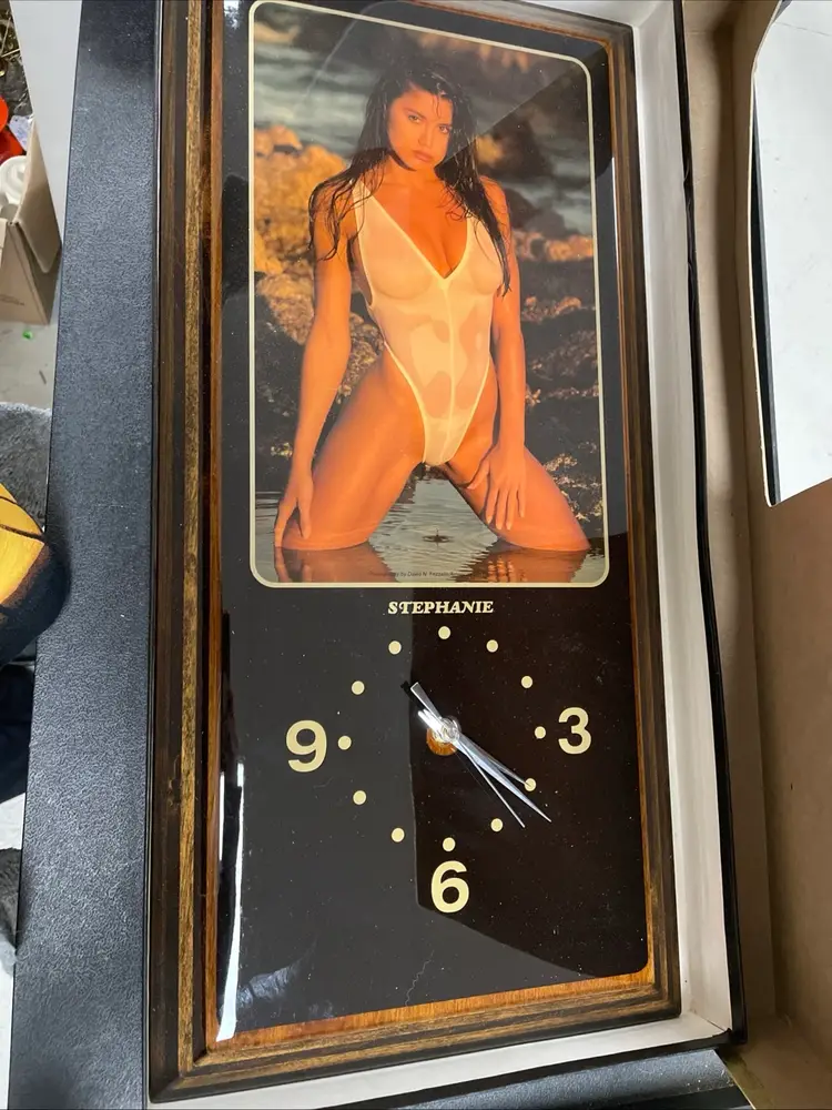 Vintage Snap-on Snap On Clock Featuring Stephanie