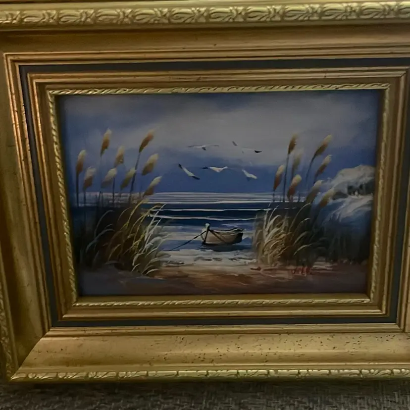 Sea oats Blowing In The Wind Oil Painting