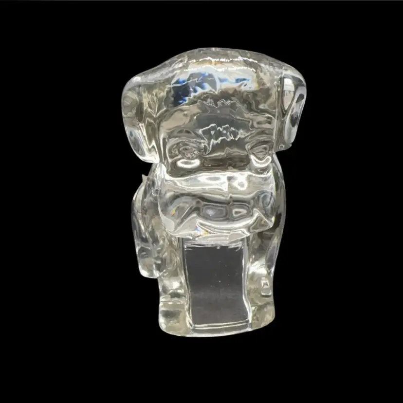 Clear Glass Dog