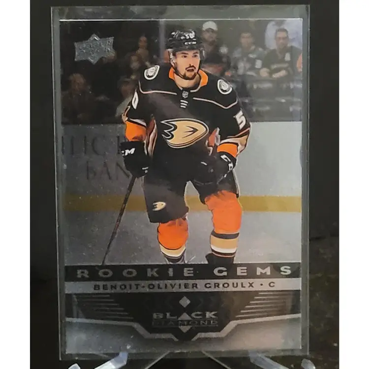 21-22 UD Extended Series Black Diamond Rookie Gems BD-9 Benoit-Olivier Groulx