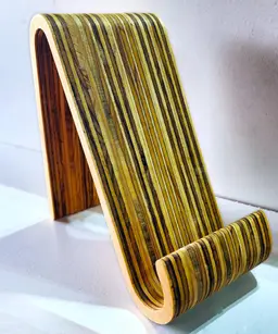 The Lofi Arch — Sculptural Wooden Tablet Stand