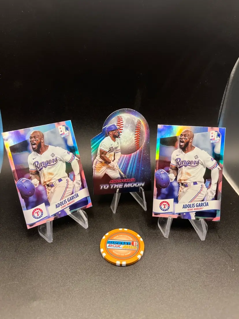 Adolis Garcia 3-baseball Card Lot 2024 Big League Texas Rangers