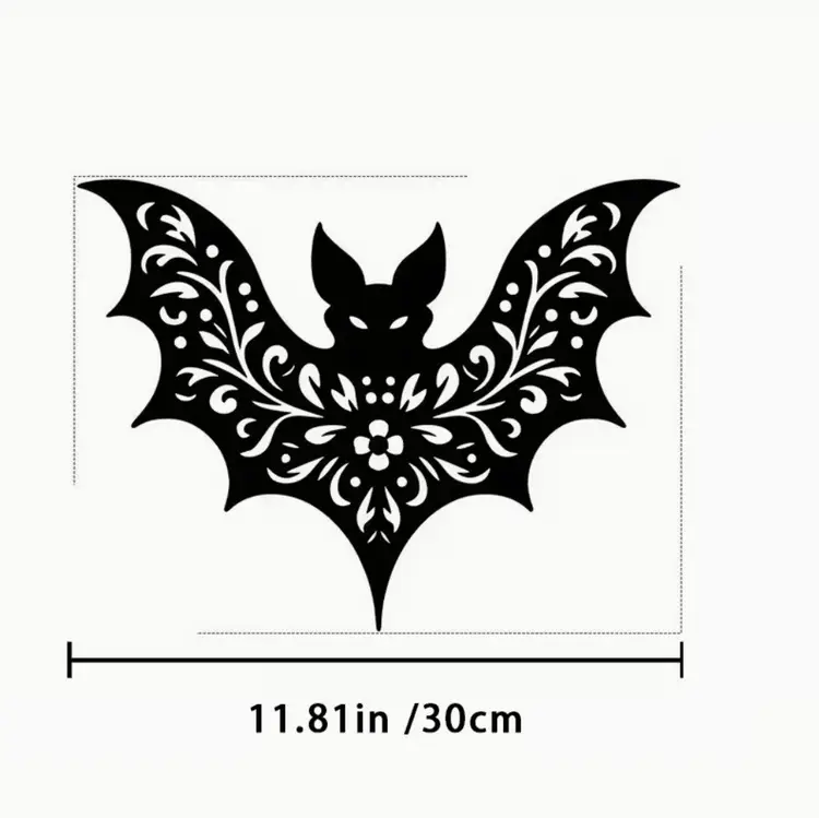 Gothic Bat Metal Wall Art New