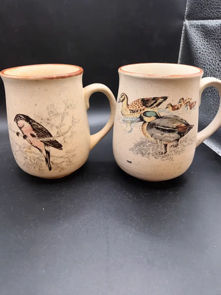 Vintage Northerncraft Stonewear Mugs Set of 2