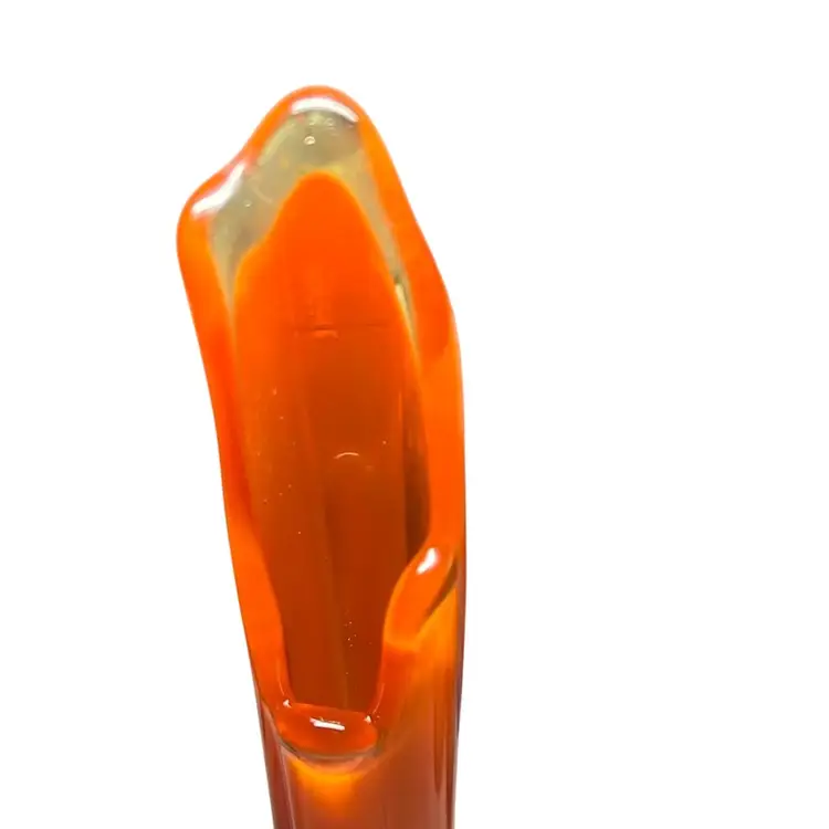 Vintage Viking Glass Epic Swung Vase - Persimmon