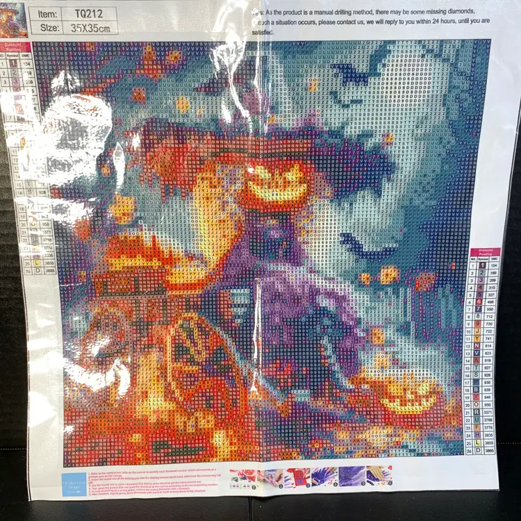 Witch w/Wagon Diamond Art Kit