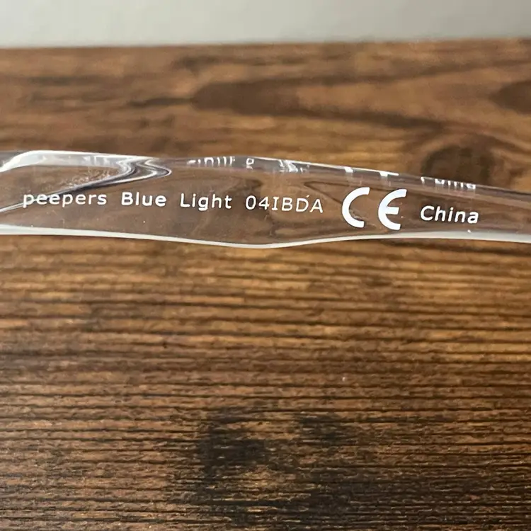 Peepers Blue Light Round Lenses with Transparent Eyeglasses Frames Only 48-20-140 mm