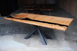 Blacktail Studio Big Leaf Maple Resin Dining Table