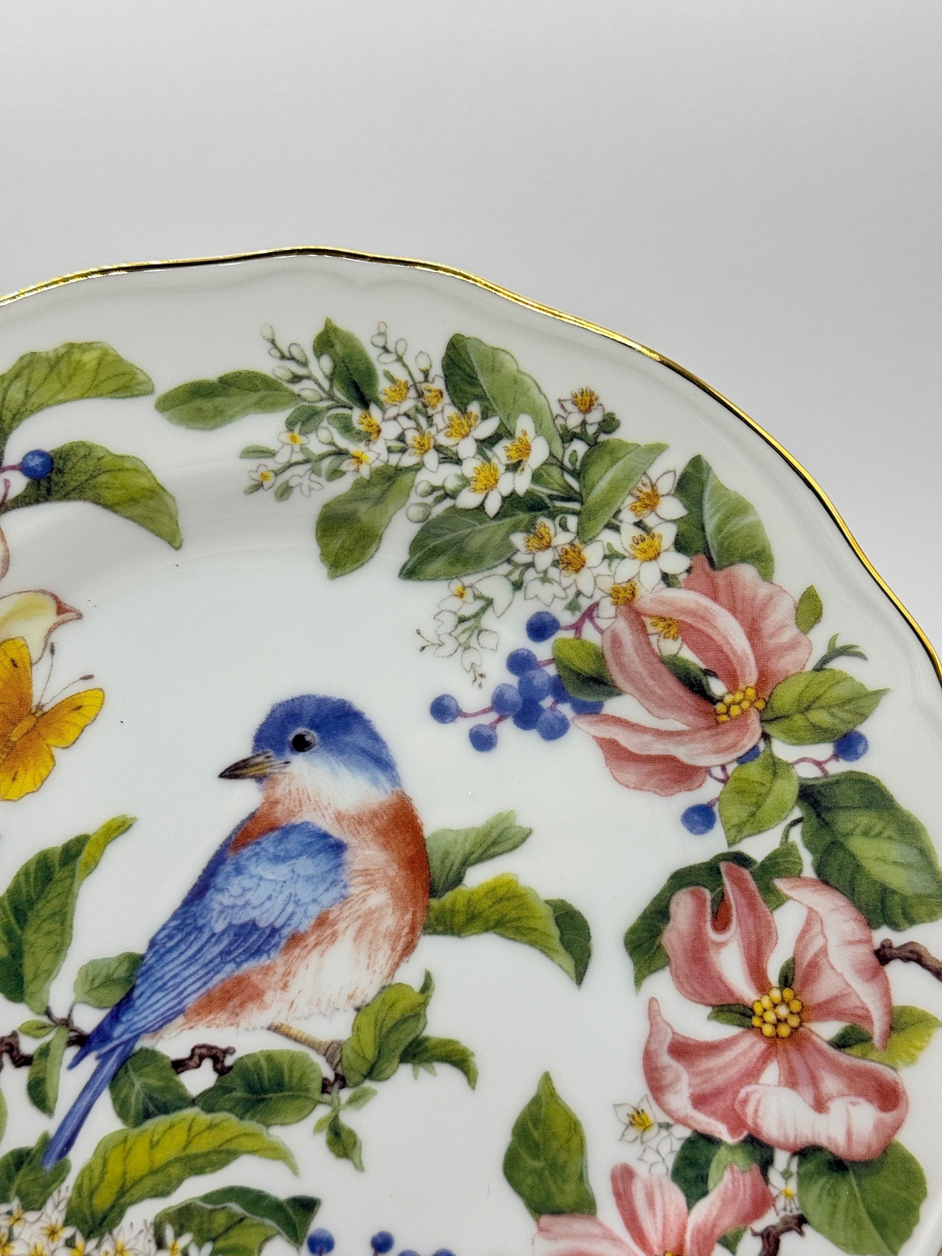Vintage Songbird Collection Robin Bird Wall Hanging Plate
