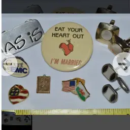 Misc. Lot of Pins And Cuff Links