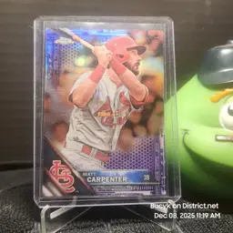 2016 Topps Chrome Purple - Matt Carpenter St. Louis Cardinals 269/275