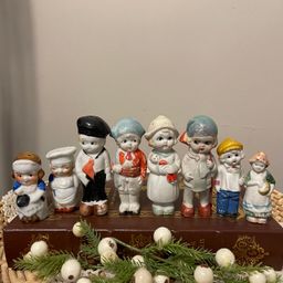 Antique Penny Doll Frozen Charlotte Lot Japan
