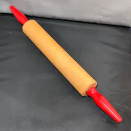 Vintage Red Handled Rolling Pin