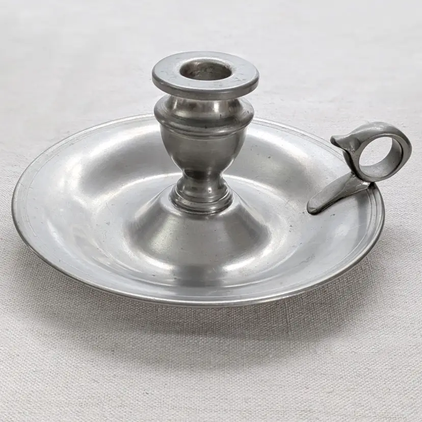 Pewter Candlestick Holder Holland