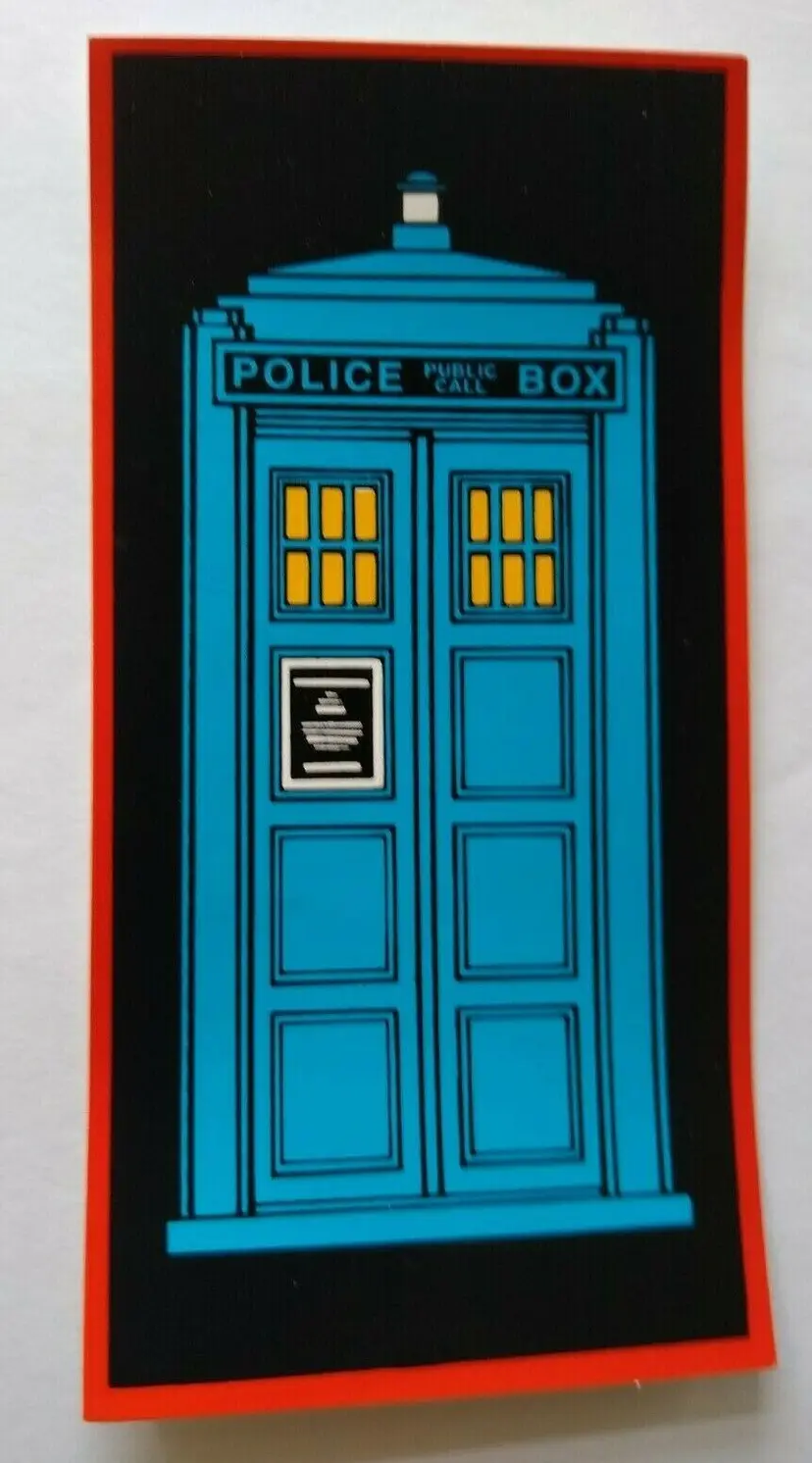 Doctor Who Pinball Machine Decal Sticker Tardis Original NOS 1992 Sci-Fi