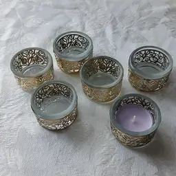 Emanuel Judaica Tea light Candle Holders