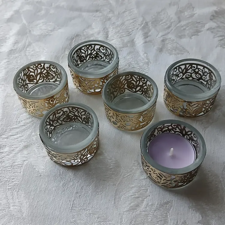Emanuel Judaica Tea light Candle Holders
