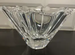 ORREFORS - Orion Crystal / Glass Bowl - Sweden 7” Wide