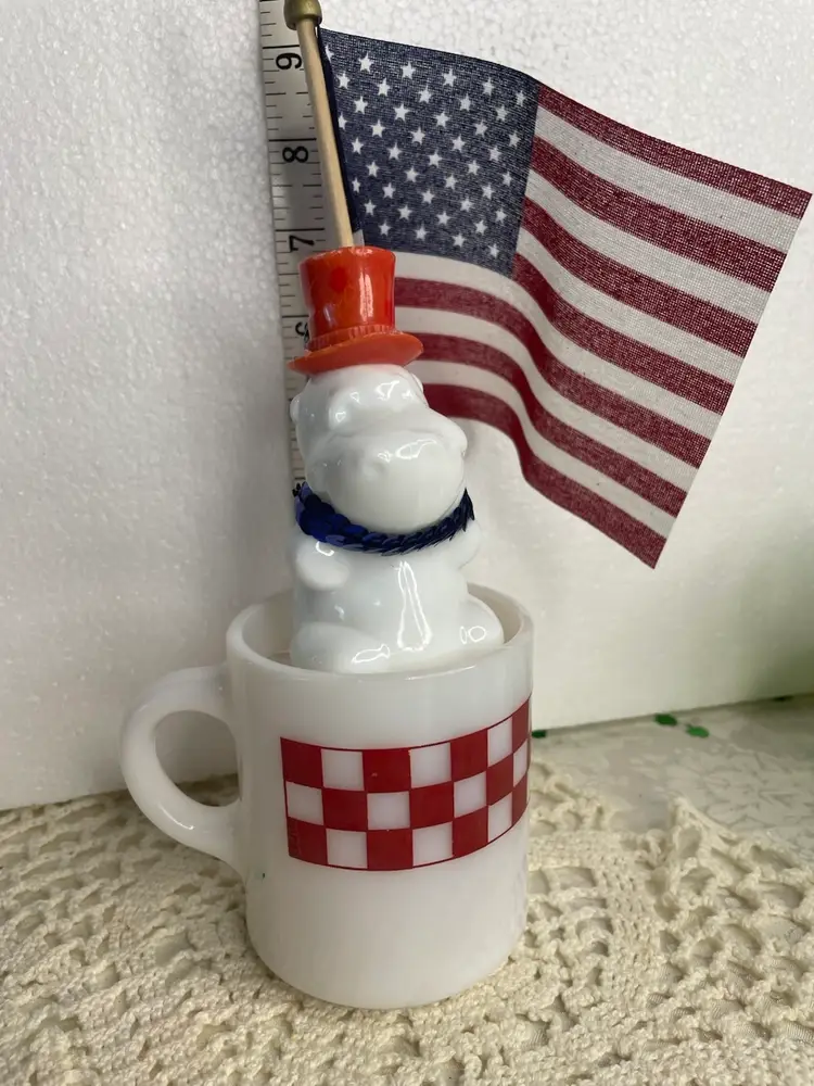 Vintage Purina Milk Glass Assemblage