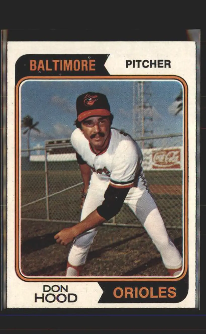 1974 Topps #436 Don Hood - (pk5) - Baltimore Orioles