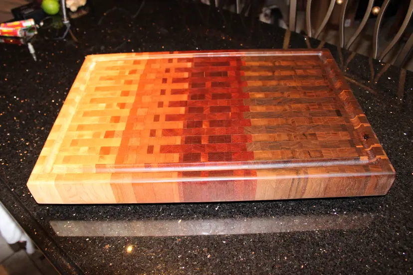 End Grain - Ombre Striped Cutting Board