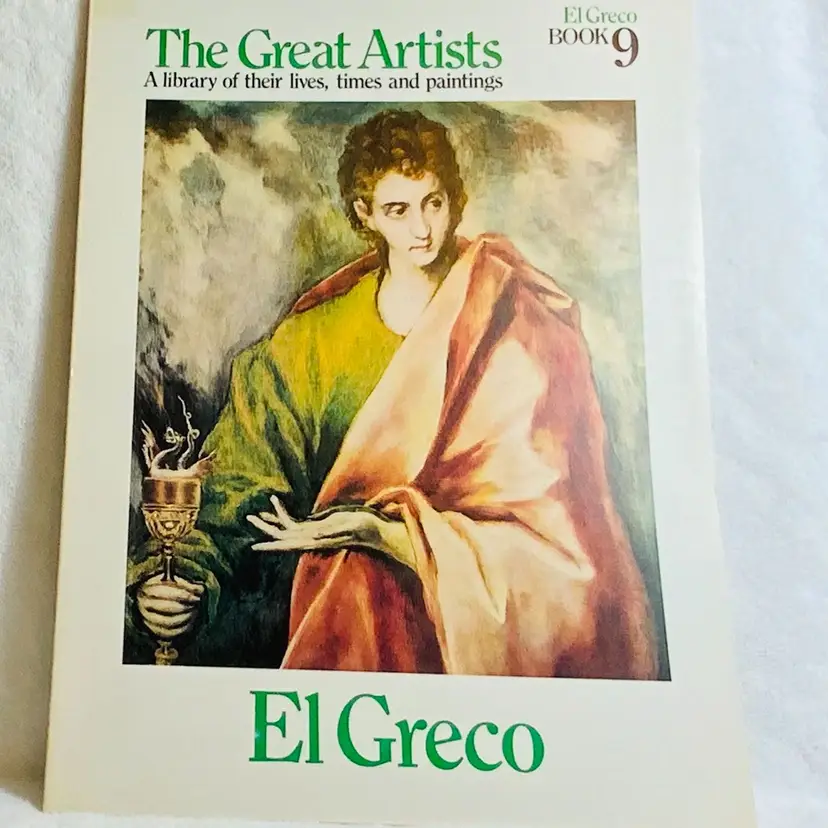 Vintage The Great Artists, A Library of Their lives, Times and Paintings Book Series Full Page Prints Soft Paperback Cover 1978 Edition : Book 9 El Greco