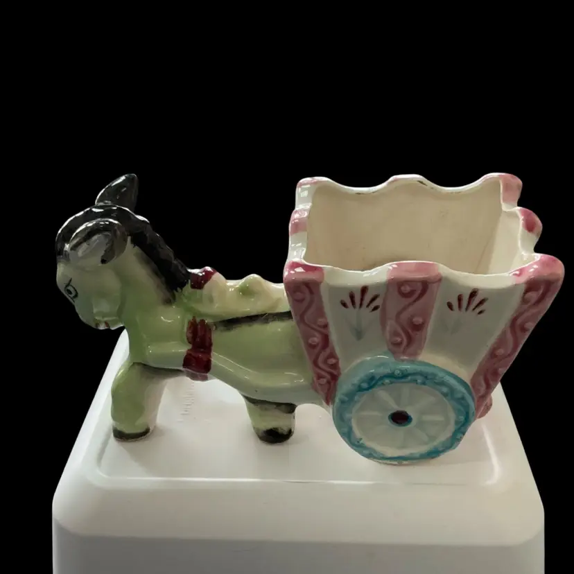 Vintage 1950’s Small Donkey/Burro Planter 2.75” x 5.5”