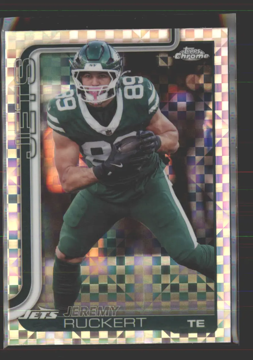 Jeremy Ruckert 2025 Topps Chrome X-Fractor #239 - (142) - New York Jets