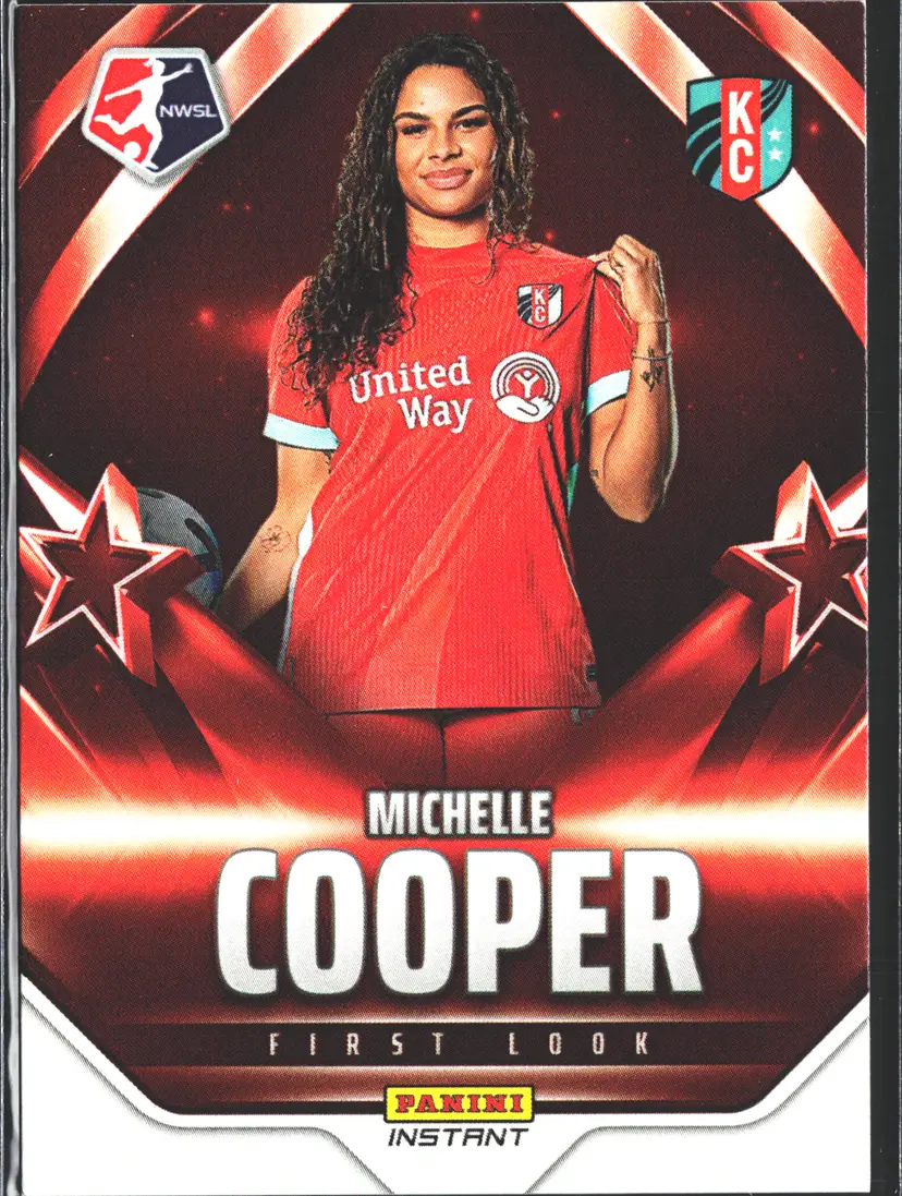 Michelle Cooper Soccer Card Limited Edition NWSL First Look 1st Panini Card - Only 169 Made! Kansas City Current