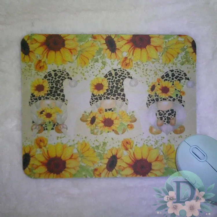 Sunflower Gnome Mouse Pad